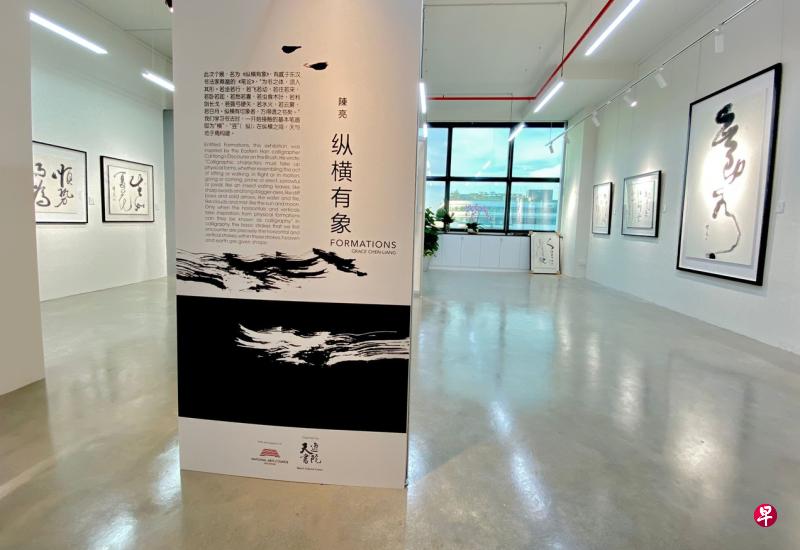 书法家陈亮在“天逸书院”新工作室举办个展“纵横有象”。