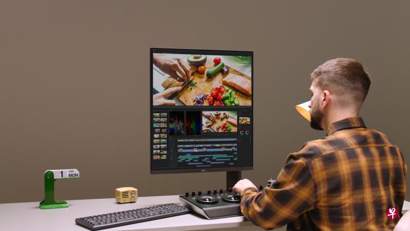 LG DualUp Ergo采用罕见的16:18宽高比。（厂商提供）