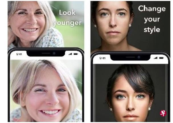 FaceApp令用家可以看到自己不同年龄及不同打扮的样子。（互联网） 