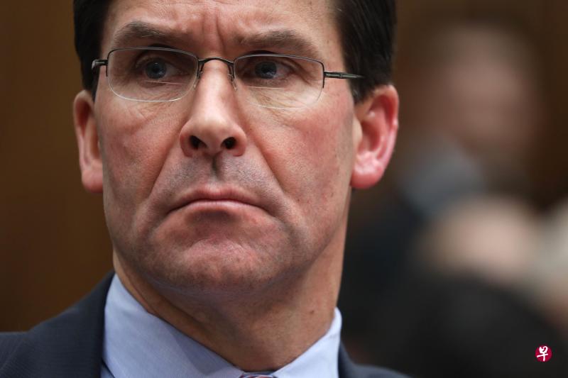 美国国防部长埃斯珀（Mark Esper) 13日表示，美国视中国为竞争对手，但不是敌人。（法新社）