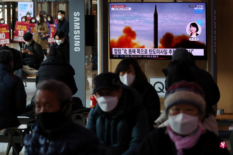 朝鲜在距离韩国总统选举投票日仅剩四天之际再次发射疑似弹道导弹。（路透社） 