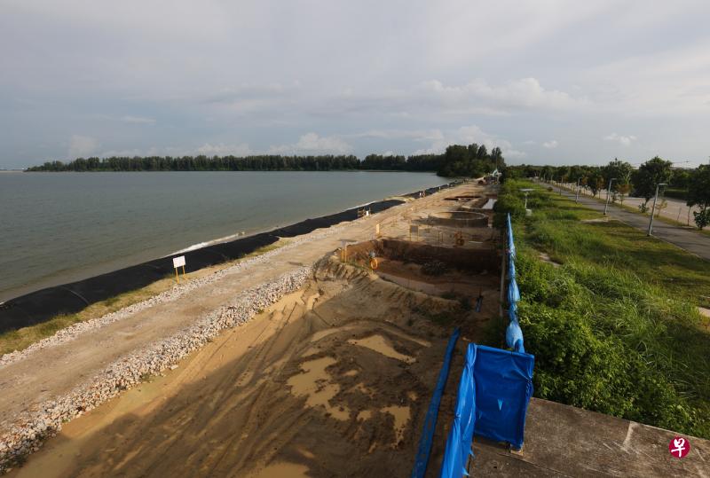 新加坡东部的樟宜湾海域将展开填海工程，这项工程预计今年内展开。（蔡家增摄） 