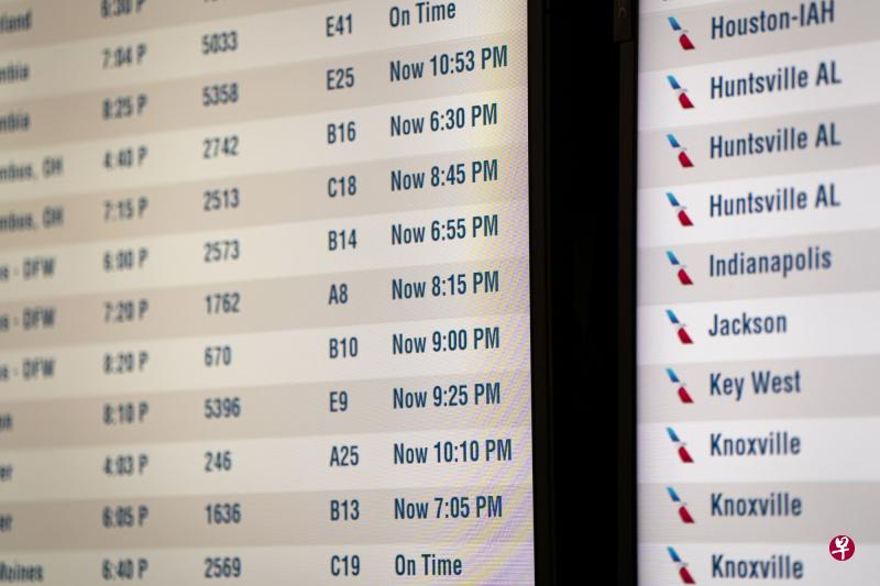 1月11日美国联邦航空管理局电脑系统故障，导致美国国内所有航班停飞或延误，超过1万1000趟航班受影响。（彭博社） 