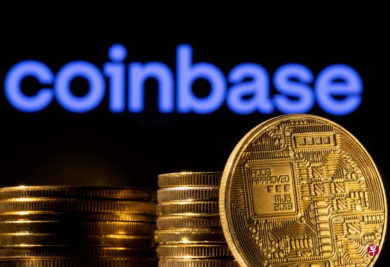 在美国纳斯达克交易所上市的Coinbase去年10月获得新加坡金融管理局的原则上批准，在付款服务法令下提供数码付款代币服务。（路透社） 